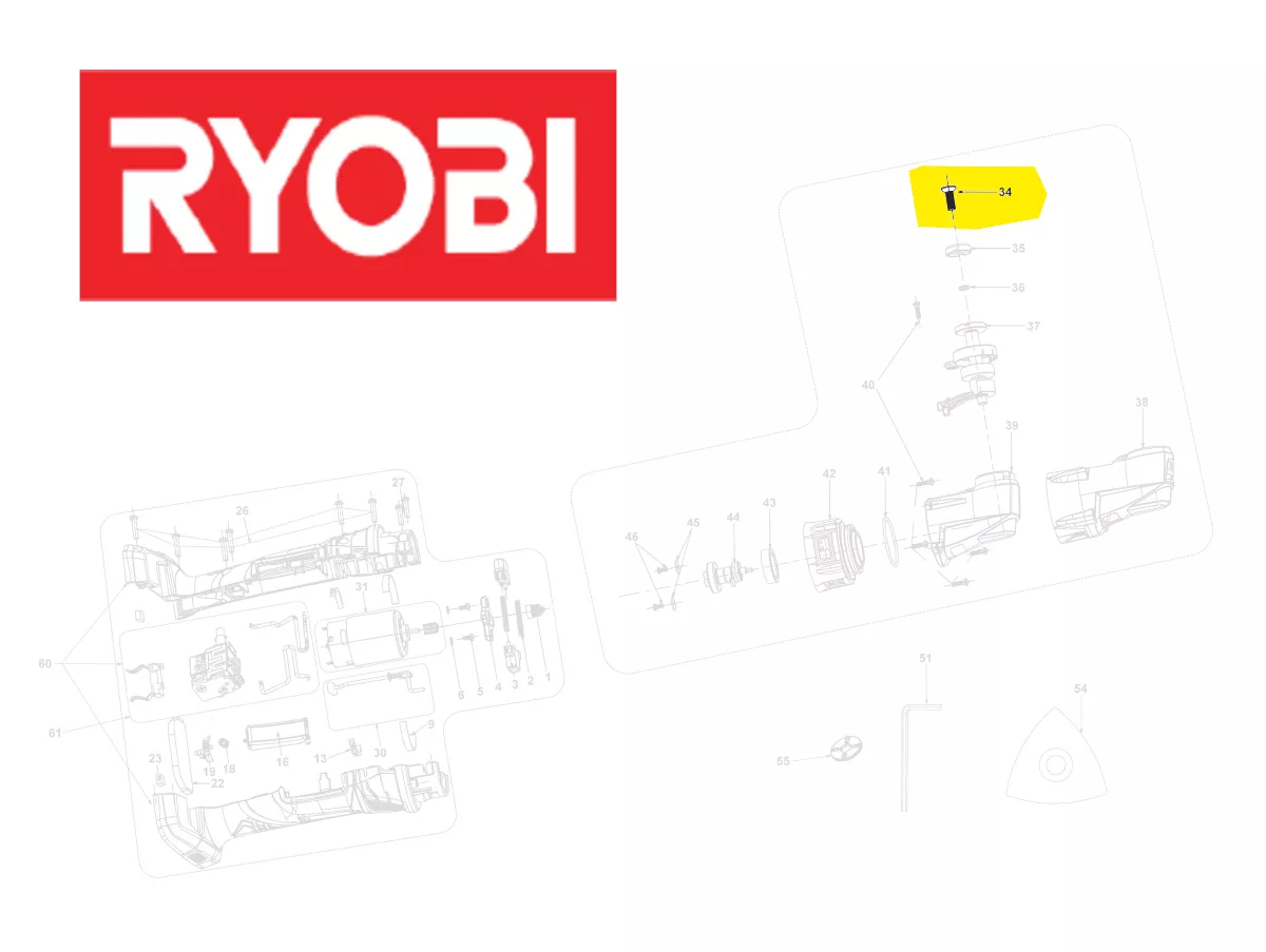 Vis réf. 5131030118 Ryobi